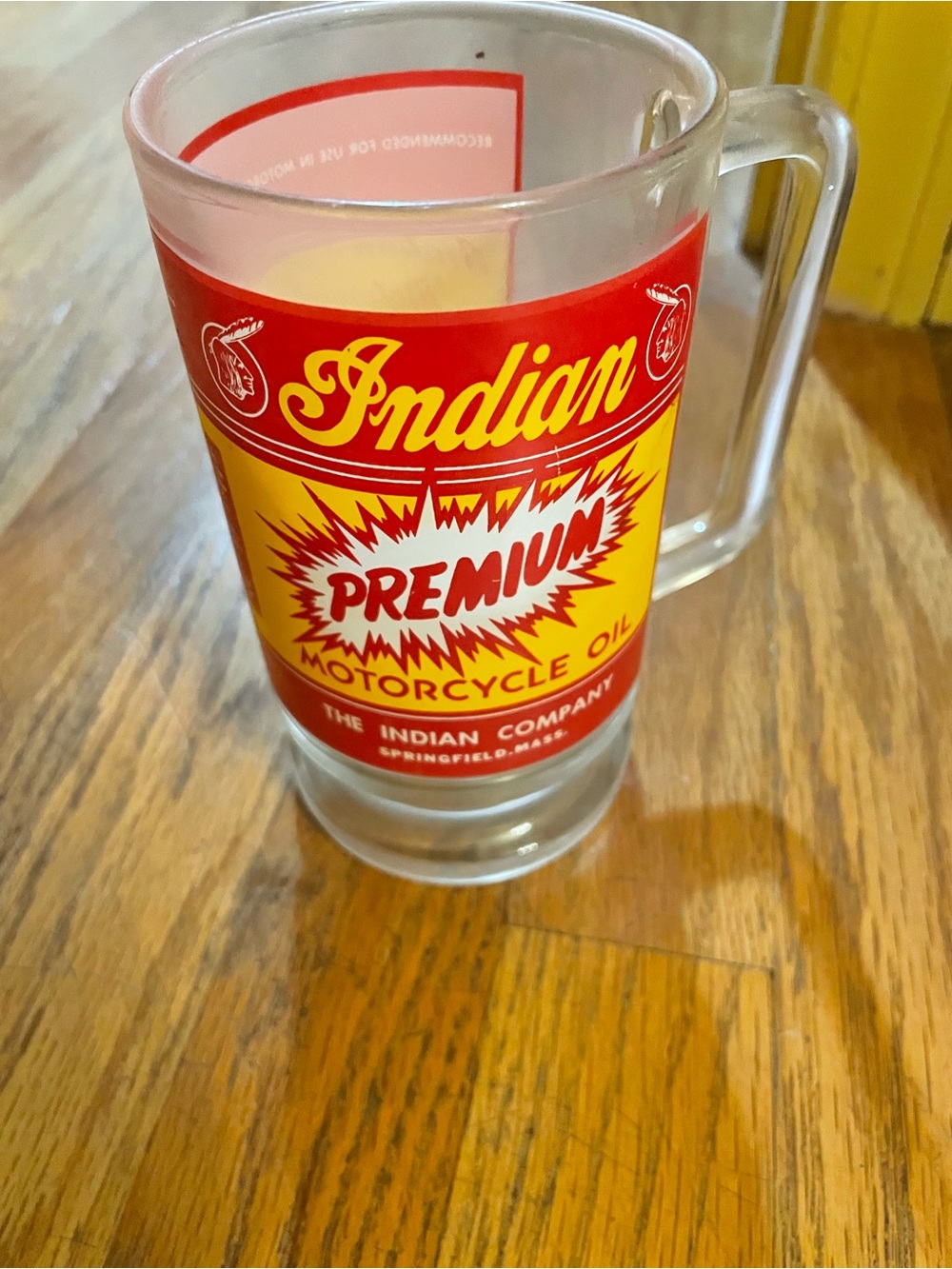 Premium Red & Yellow Indian Glass Mug